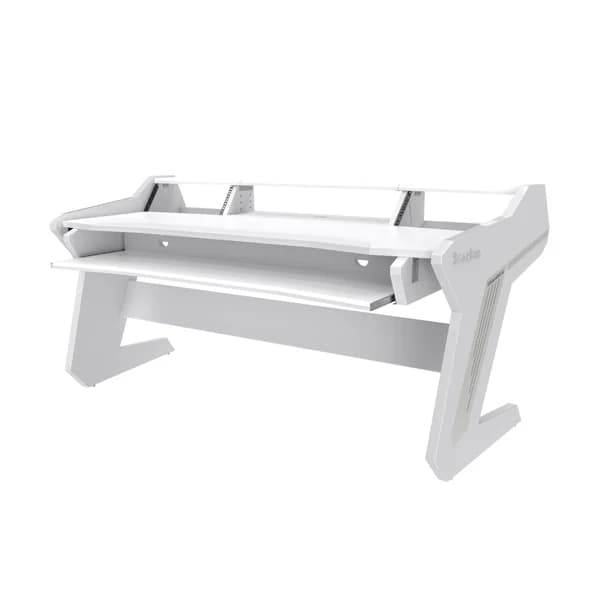 Commander V2 Desk with Keyboard pullout option All White