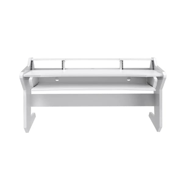 Commander V2 Desk with Keyboard pullout option All White