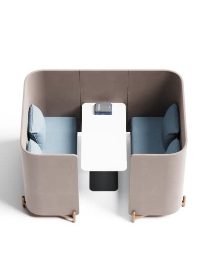 Cube Four Seater Acoustic High Back Sofa