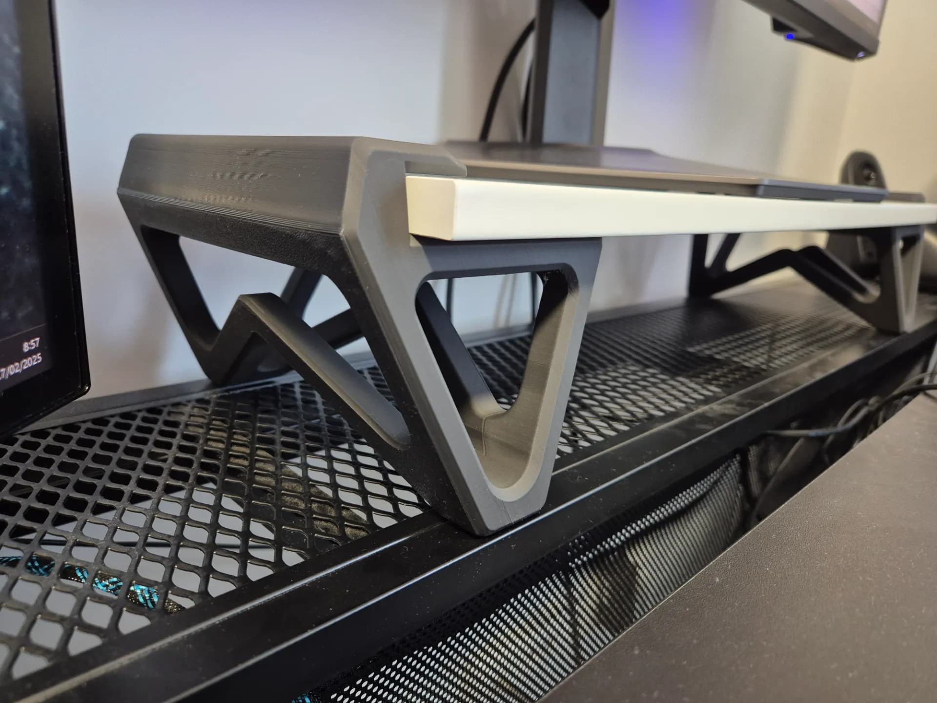 Minimalist Monitor Riser for a Modern Desk Setup