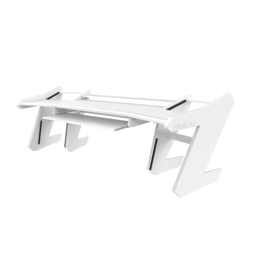 PRO LINE S Desk All white with Keyboard Pull out option