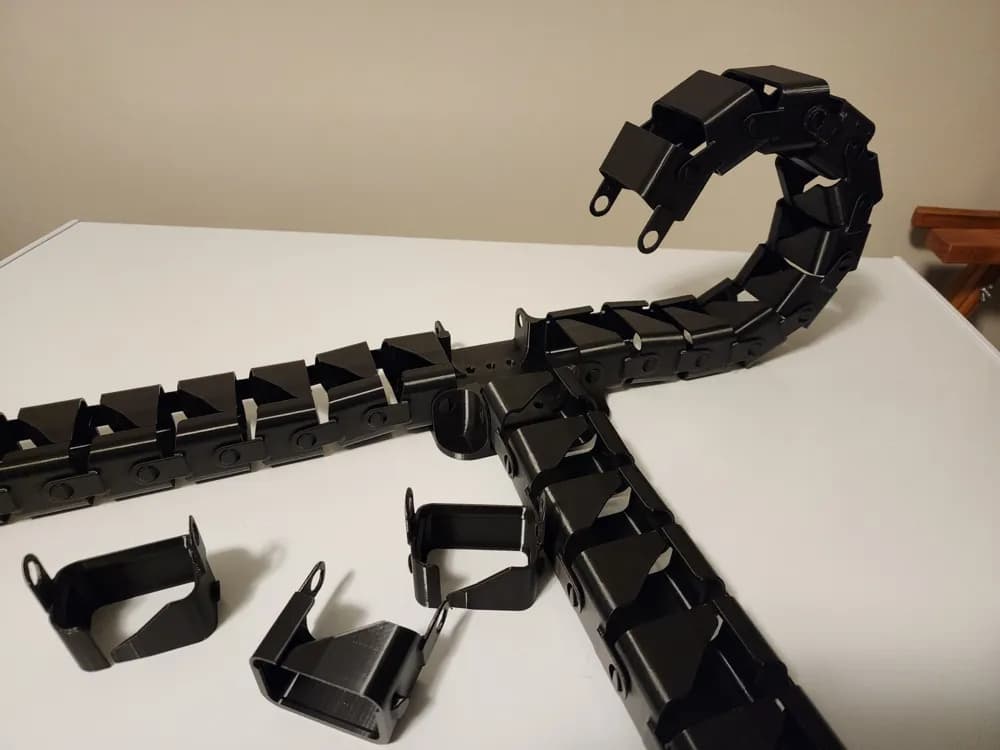 Drag chain Cable Organizer For Monitor Risers