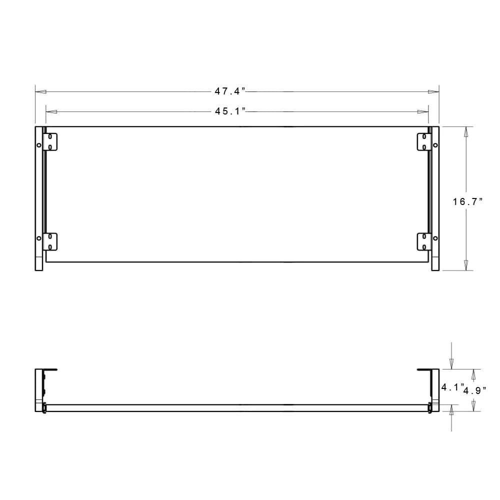 PRO LINE Pull out keyboard option for SL White