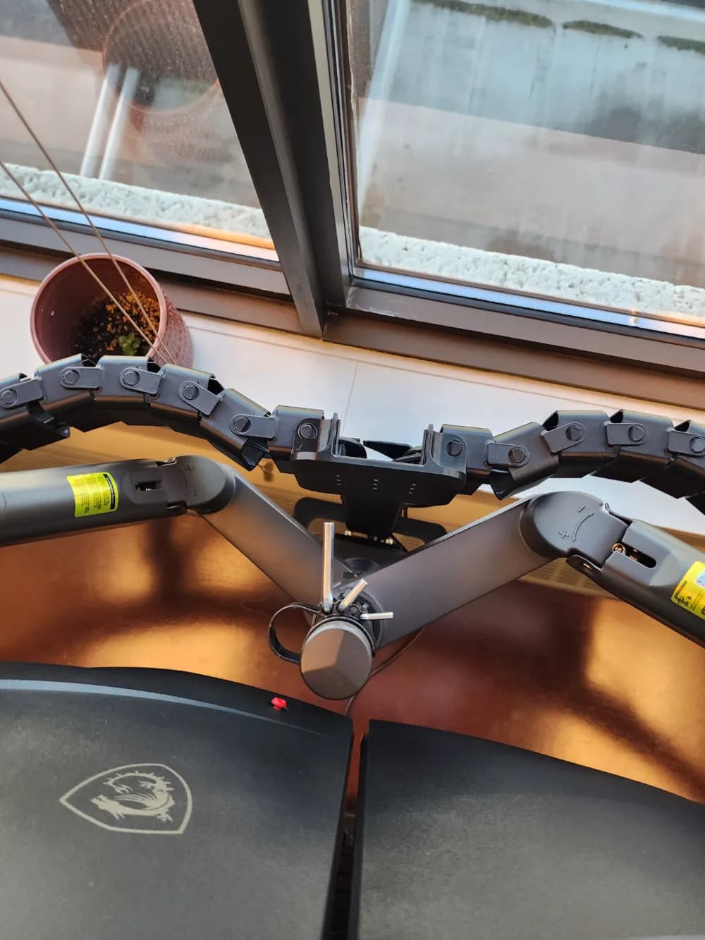 Drag chain Cable Organizer For Monitor Risers