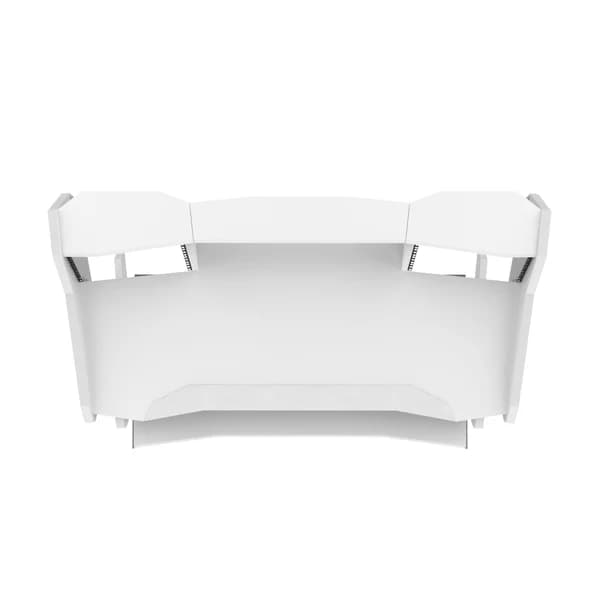 Commander V2 Desk with Keyboard pullout option All White