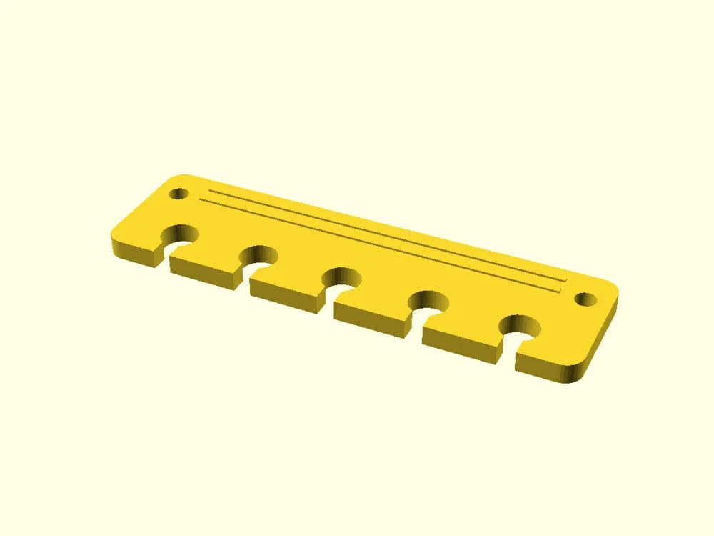 Adhesive Parametric Cable Saddle Strip Custom