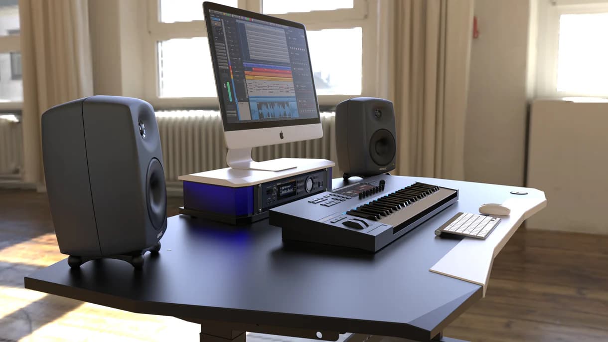 ORBIT Electric Sit and Stand Platform All black