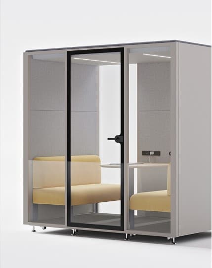 EchoBox Four Seater Steel Frame Acoustic Pod
