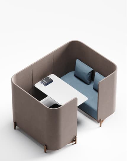 Cube Four Seater Acoustic High Back Sofa