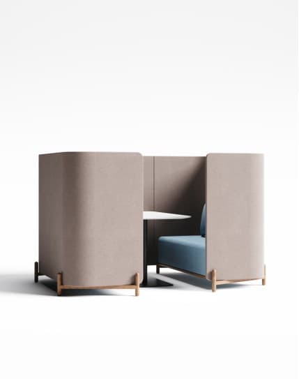 Cube Four Seater Acoustic High Back Sofa