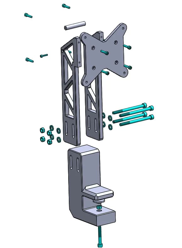 Adjustable Monitor Desk Stand | VESA 75 & 100 mochr