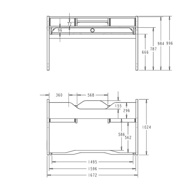 Harmony desk Black