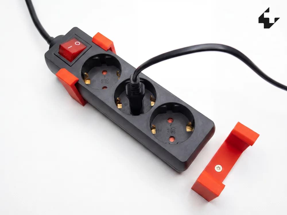 Parametric Power Strip Holder