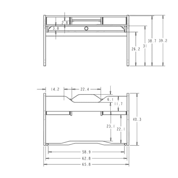 Harmony desk Black