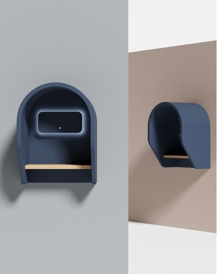 Roma Series Wall Phone Booth