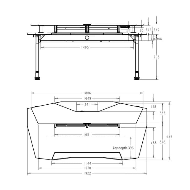 Fantom Sit and Stand Studio Workstation