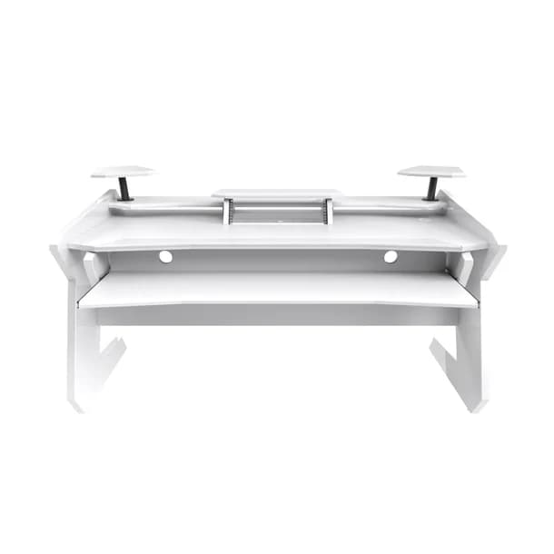 Enterprise Desk With Keyboard Pullout Option All white