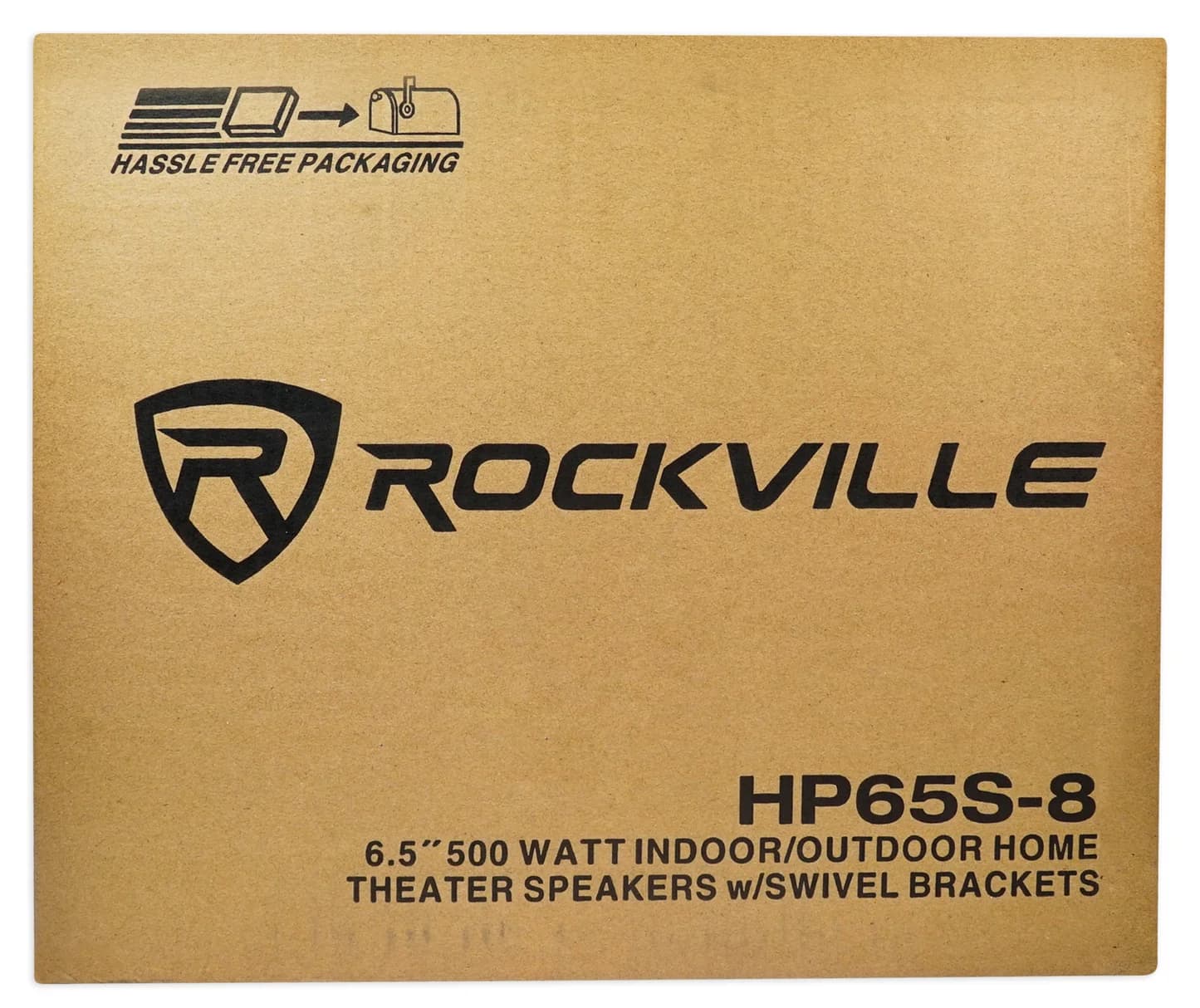 Rockville HP65S-8 White 4-Pack + RWBC65S Covers Bundle
