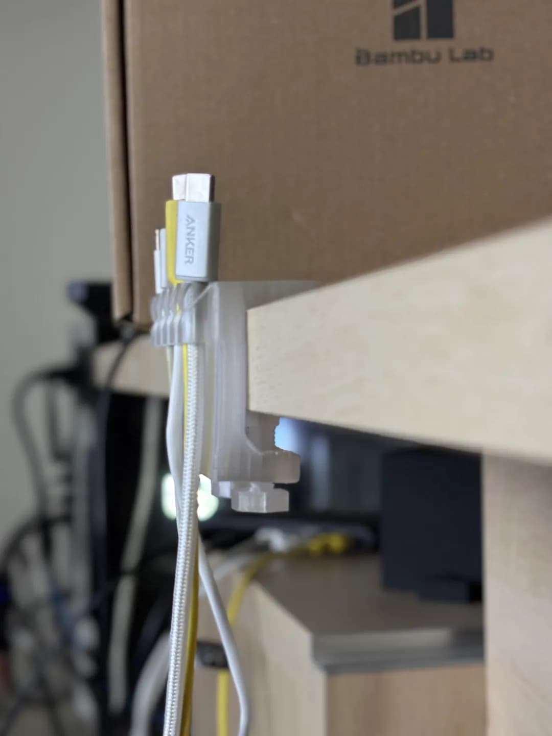 Cable Holder with Desk Clamp