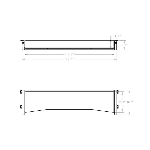 Keyboard pull out option for 88 Keys White