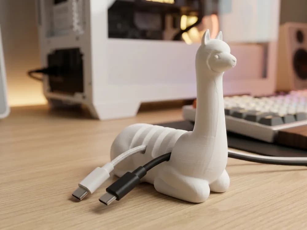 Cute Llama Cable Organizer