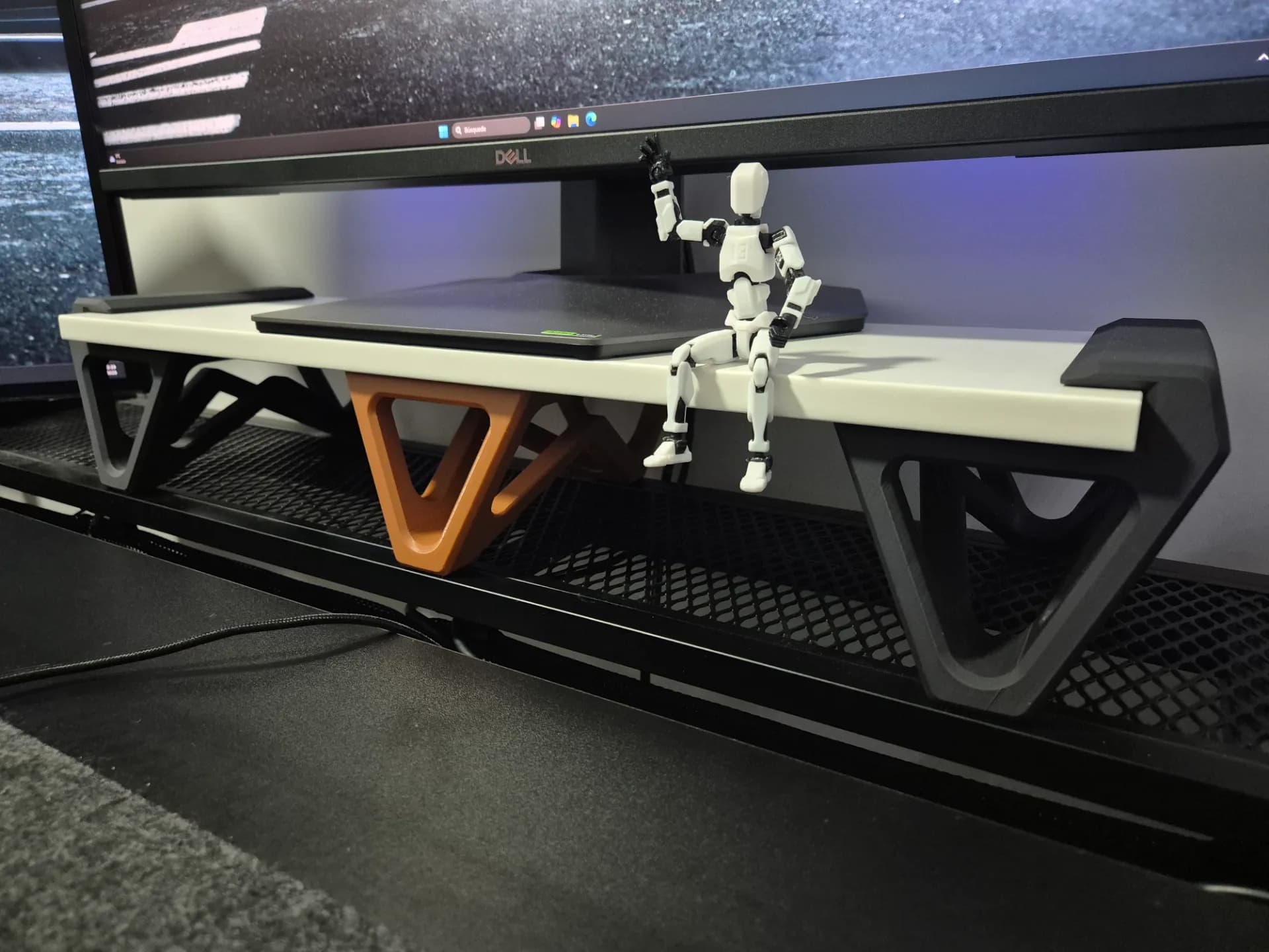 Minimalist Monitor Riser for a Modern Desk Setup