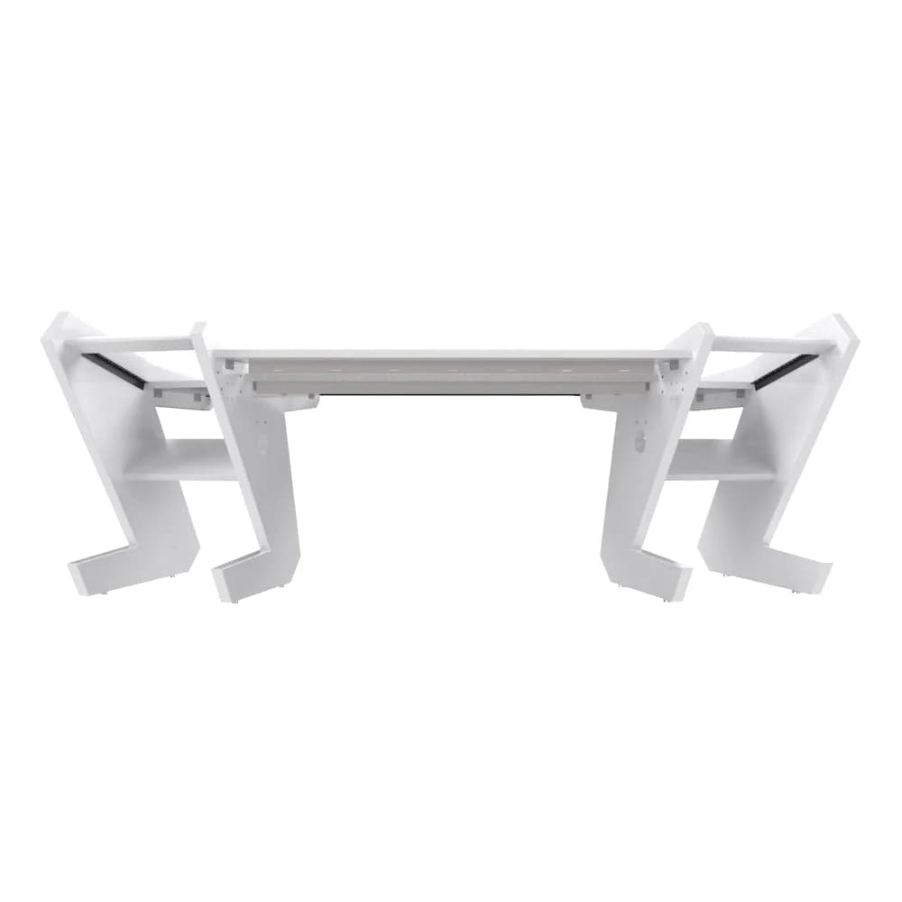 PRO LINE S Desk All white with Keyboard Pull out option
