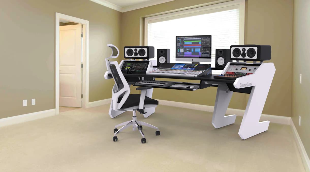 PRO LINE Classic Desk White With Pull out Bundle