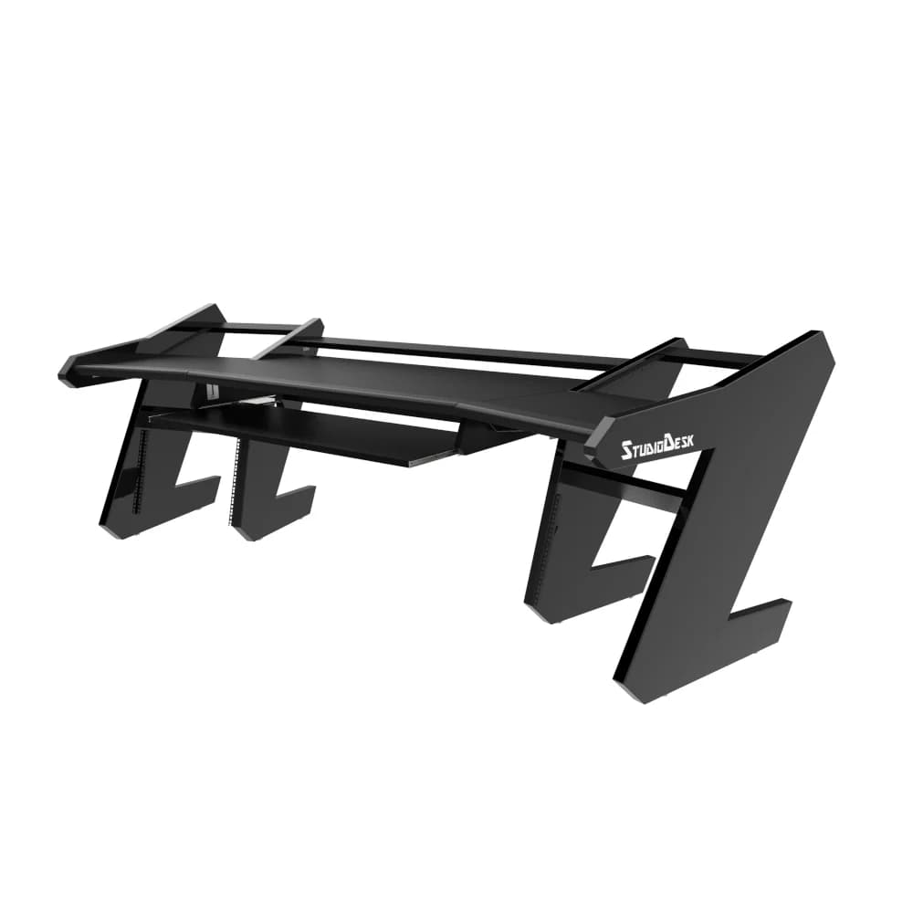 PRO LINE S Desk all Black with Pull out Bundle