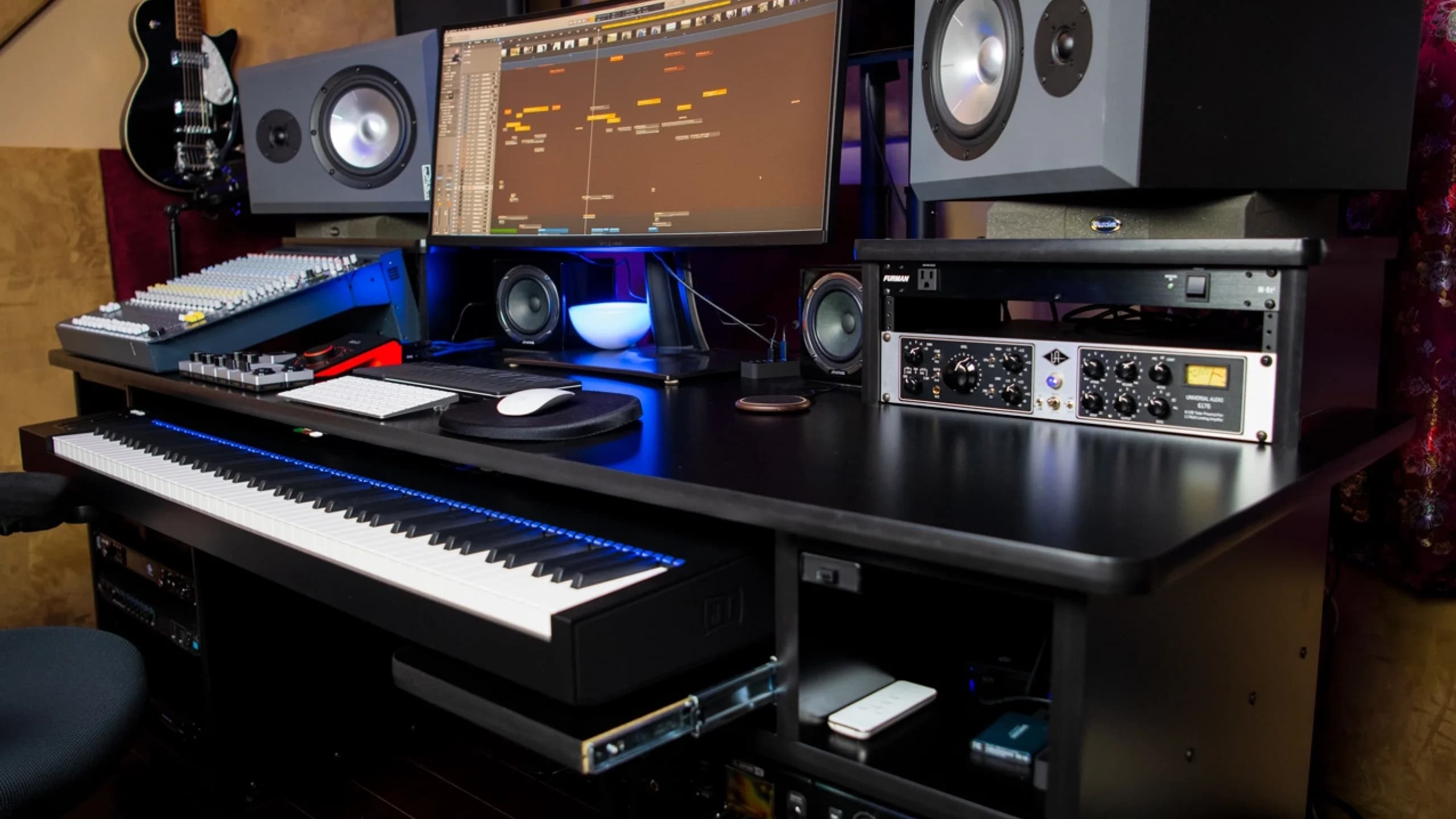 AZ-Pro 88 Keys Workstation Desk